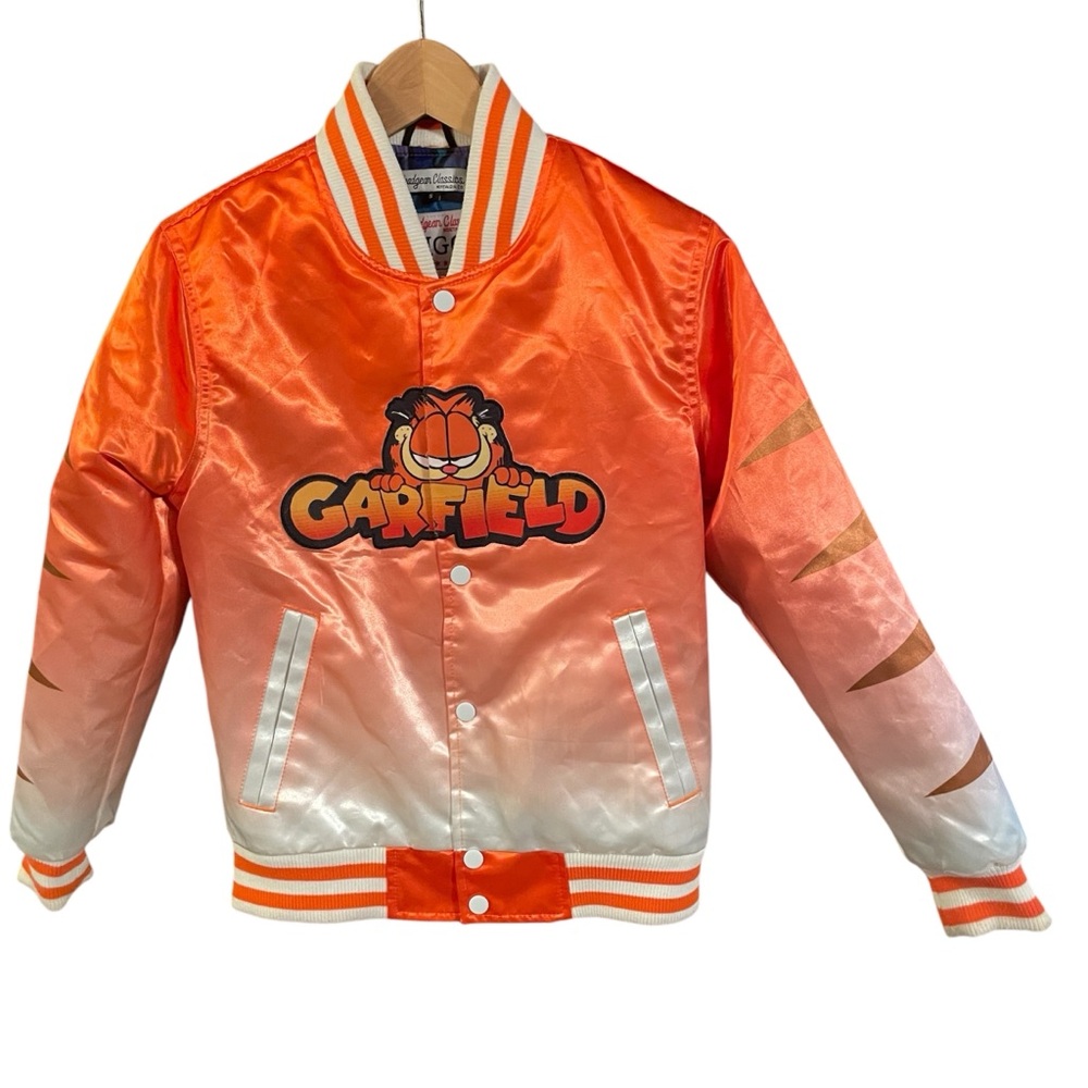 Garfield x Headgear Classic Kids Satin Puffer Jacket Size SMALL